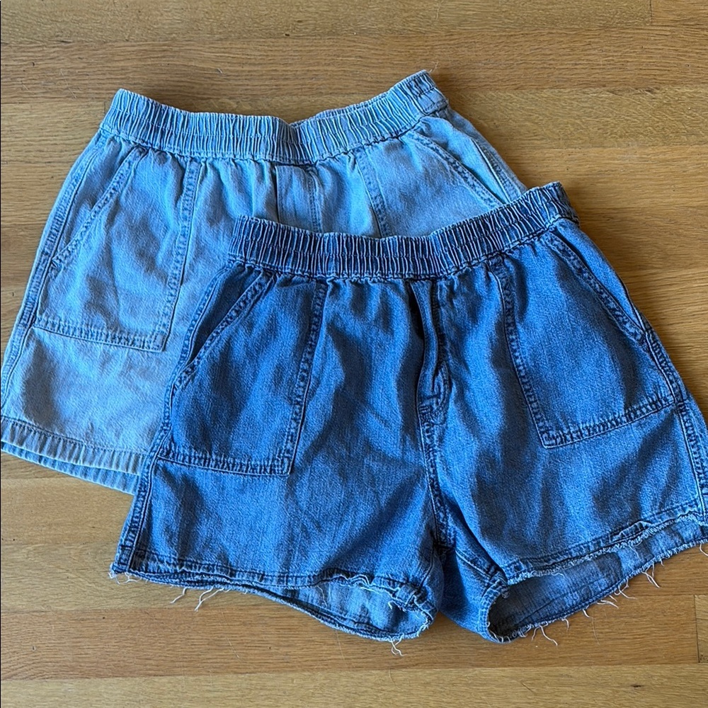 GAP Kids Light Blue Elastic Waist Shorts - Size XXL (14-16)